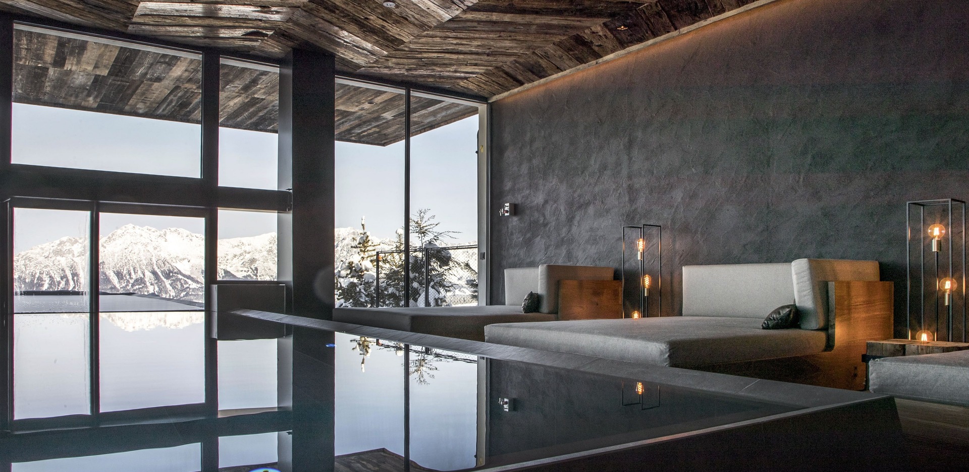 Hotel Kraftalm Itter Tirol Mountain panorama pool